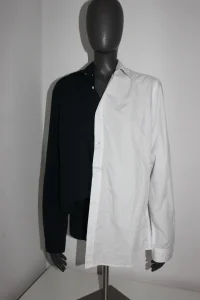 UNIKAT kosulja zenska asimetricna sasivena od dve S/M/38