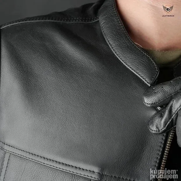 Leatherick muški anarchy premium prsluk za motocikliste