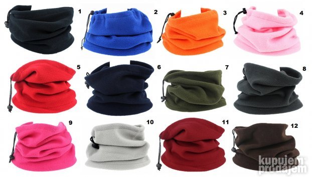 Bandana Marama Zimska Jednobojna Sal Potkapa Maska (Kapa)