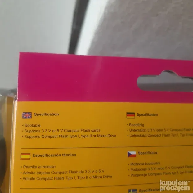 Akcija! CF na SATA adapter za Compact Flash kartice Devolo