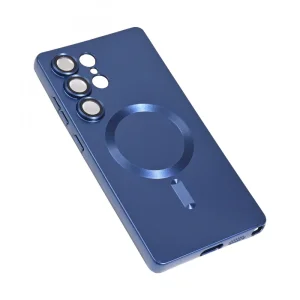 Maska Magsafe Chrome za Samsung Galaxy S25 Ultra tamno plava
