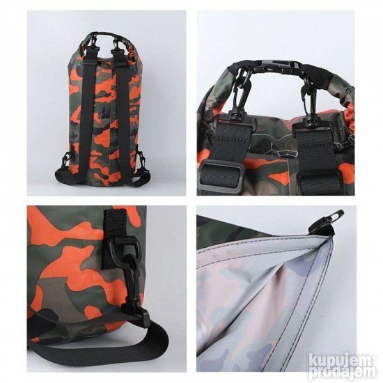 Vodootporna suva torba EL1 30L army zelena