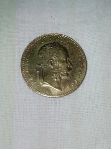 Stari mali zlatnik - dukat Franc Jozef NEOČIŠĆEN