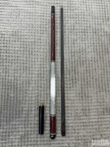 Karbonski štap za bilijar bordo beli