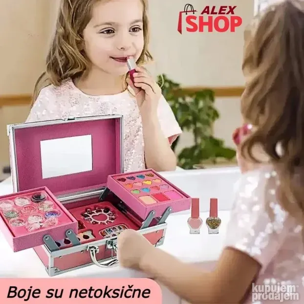 Šminka u metalnom koferu za male princeze    Šminka u metaln