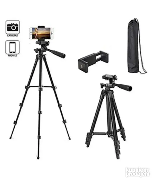 Tripod stativ 3388 za kamere i telefone sa daljinskim