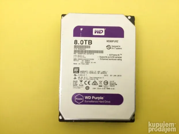 MINT STANJE! Western Digital WDC 8TB harddisk PERFEKTAN - KupujemProdajem