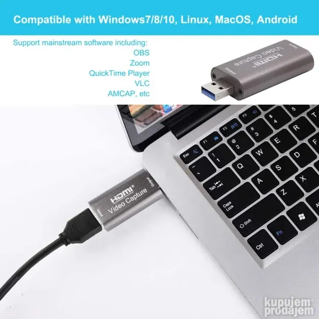 HDMI na USB Video capture adapter