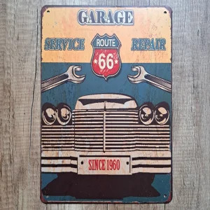 Metalna tabla GARAGE R66 Since 1960