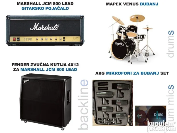 Binska oprema iznajmljivanje bubnjeva