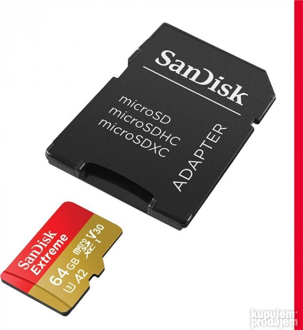 Mem.Kartica SanDisk SDXC Extreme micro 64GB 170 MB/s UHS-I U