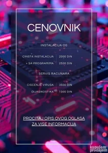 SERVIS RACUNARA (instalacija, dijagnostika)