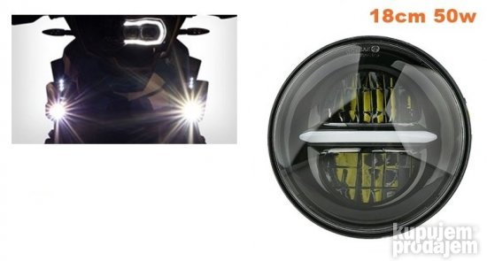 Led far za motore Led moto far univerzalni 18cm 50w model 14