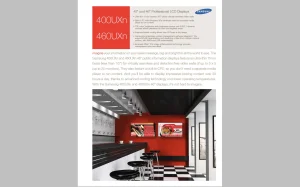 Profesionalni monitor Samsung 460UXN 46 inča 117 cm S-PVA