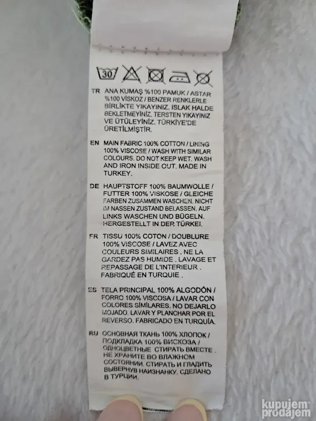Zelena postavljena maxi haljina vel 38
