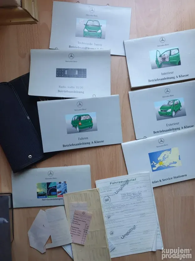 Torbica i Uputstva / Knjizice za Mercedes A klasu