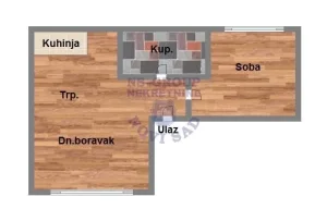 Veternik, 1.5 jednoiposoban, 41 m²