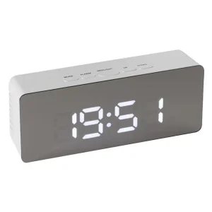 Sat meteorološka stanica sa LED ogledalom 14,5x4x8cm