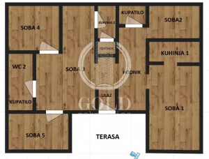 Veternik, 5+ petosobna, 165 m²