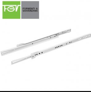 Klizac za fioke Fgv beli-okov za namestaj