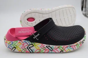 Crocs literide pink black artist