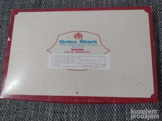 kutija od bombonjere marina soko stark 1977g