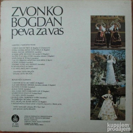 Zvonko Bogdan-Zvonko Bogdan Peva Za Vas LP Gatefold (1977)
