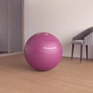 Lopta za pilates veličine 2 (75cm) Roze