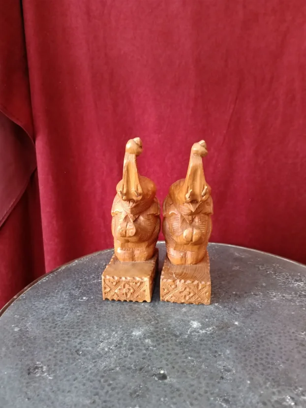 Bookends, drveni držači za knjige figure slona