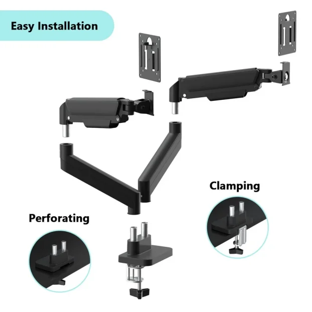 Stoni nosač za 2 monitora 17-32" Gembird MA-DA2-06