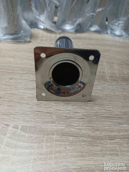 Nogica metalna f30x100mm SJAJ-INOX-CRNA -okov za namestaj