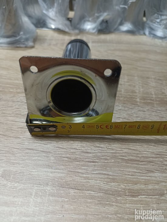 Nogica metalna f30x100mm SJAJ-INOX-CRNA -okov za namestaj