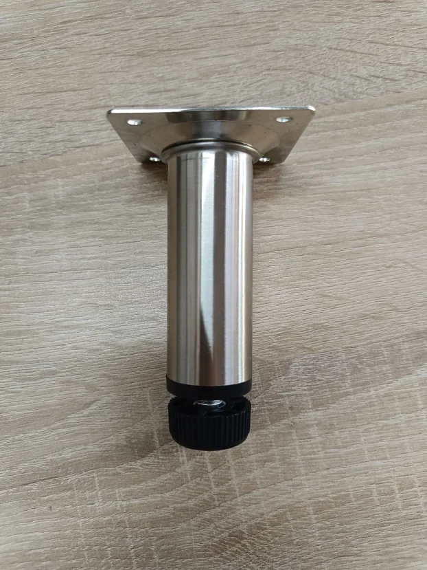 Nogica metalna f30x100mm SJAJ-INOX-CRNA -okov za namestaj