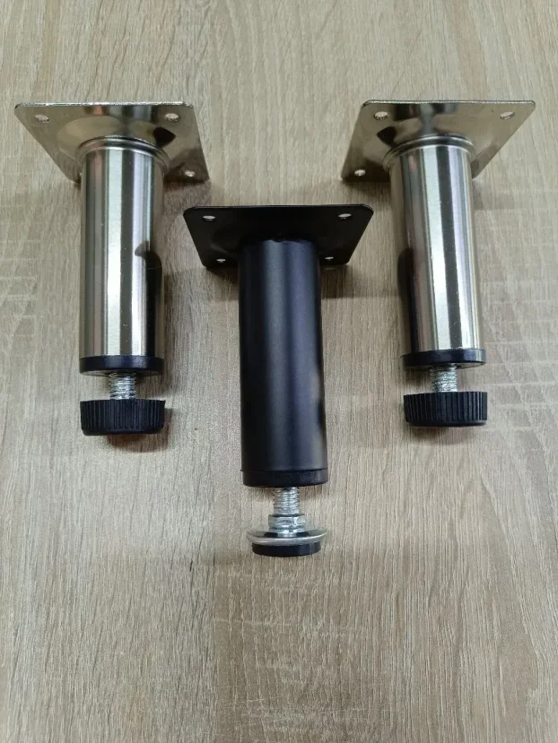 Nogica metalna f30x100mm SJAJ-INOX-CRNA -okov za namestaj