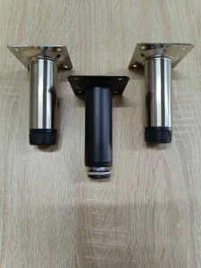 Nogica metalna f30x100mm SJAJ-INOX-CRNA -okov za namestaj