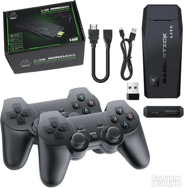 SJGAM 4k Game Stick Retro konzola sa 2 dzojstika(PS5)