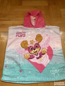 Patrolne šape peškir-pončo za plažu