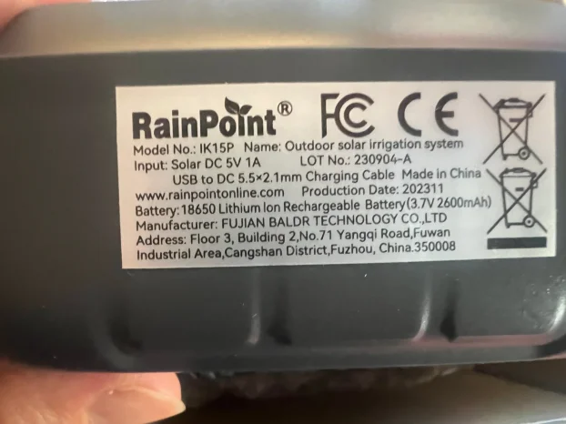 Rainpoint tajmer/kapalica/sistem za zalivanje biljaka/saksij
