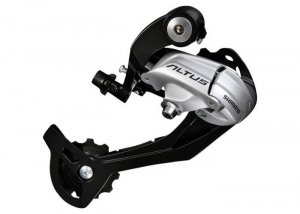 zadnji menjač shimano altus RD-M370 9 brzina sivi