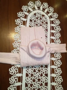 Roze pletena rolka TOMMY HILFIGER vel. S