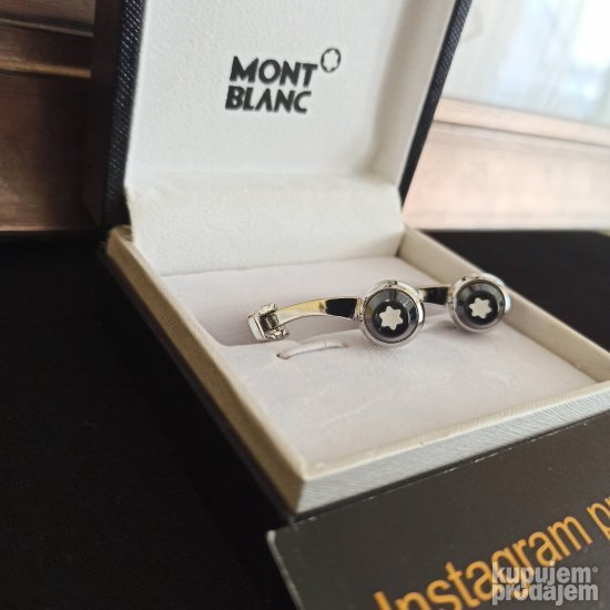 MONTBLANC WHITE - dugmad za manzetne za kosulju