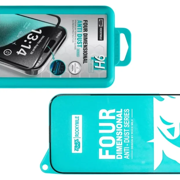 Zastitno staklo RockyMle 9H Anti Dus za iPhone 15 Pro Max