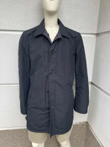 MASSIMO DUTTI Muski mantil Vel XXL Dva lica Crni Karirani