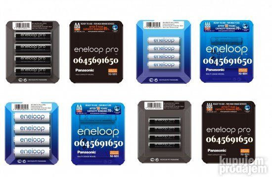 Punjive baterije i punjači VARTA/DURACELL/ENELOOP/ENERGIZER