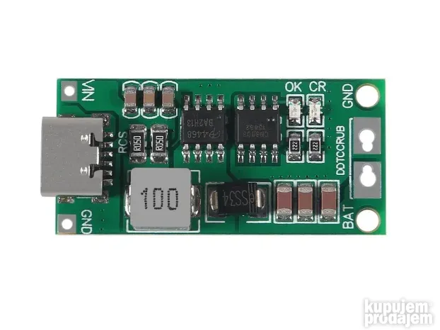 DC-DC Step Up modul za 3 18650 baterije 12.6V 2A USB-C