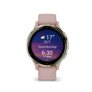 GARMIN Venu 3S cream gold pink silicone strap