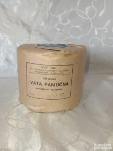 Stara neotvorena rolovana vata iz perioda SFRJ 1982. godina