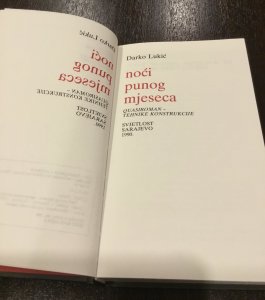 KNJIGA - Noći punog mjeseca, Darko Lukić, 1990