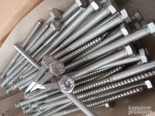 Inox vijak ok-10 za drvo 6x140