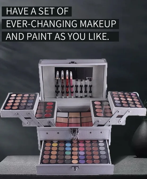 PINK KOFER SA SMINKOM komplet prenosne oprema za sminkanje